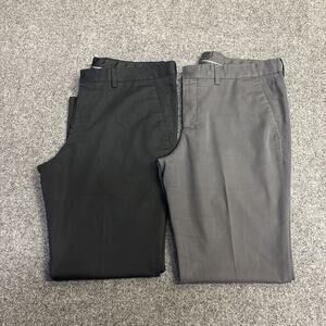 Express Innovator Men’s Lot Of 2 Gray & Black Pants Size 32x28 Slacks